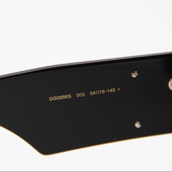 NEW GUCCI GG0956S 003 BLACK OVERSIZED WOMEN’S SUNGLASSES GUCCI - Picture 8 of 12